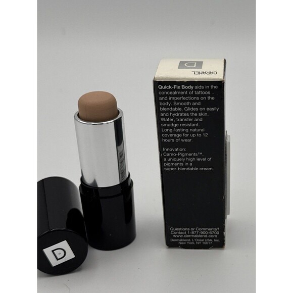 Dermablend Quick-Fix Body Foundation Stick 35C Caramel Tattoo Scar Coverage NIB - Picture 6 of 7